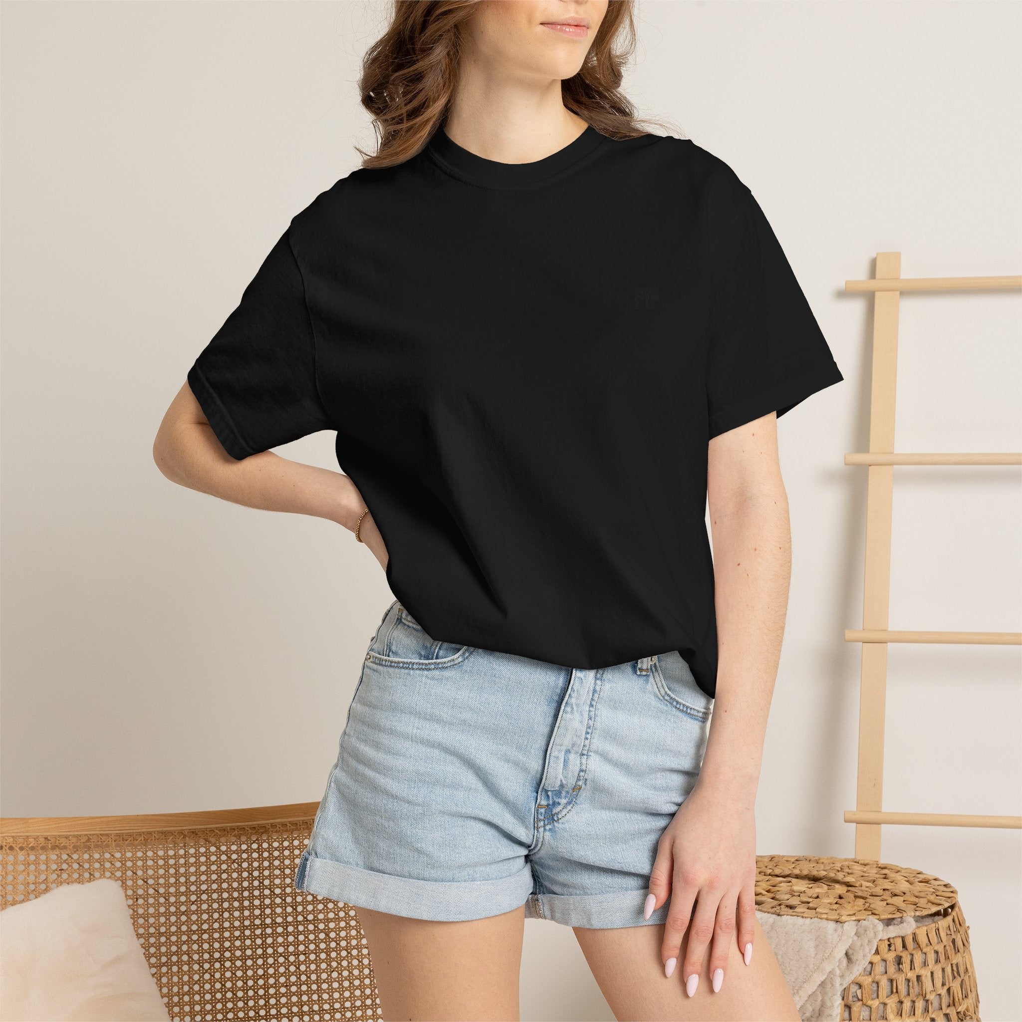 Peace In Progress T-shirt | PIP Chest Print, Minimal Typography Tee