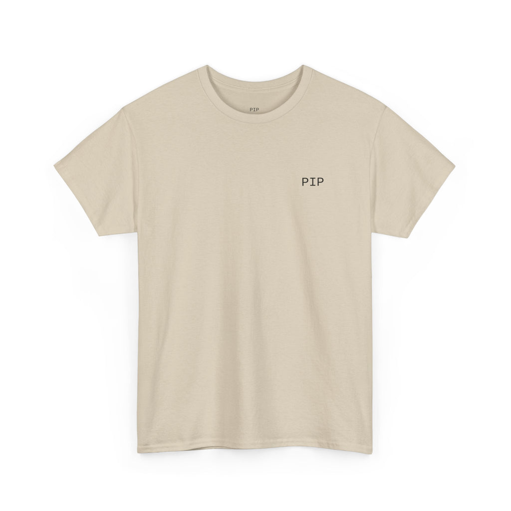 T-Shirt — "Peace in Progress" Minimal Front/Back Graphic Tee