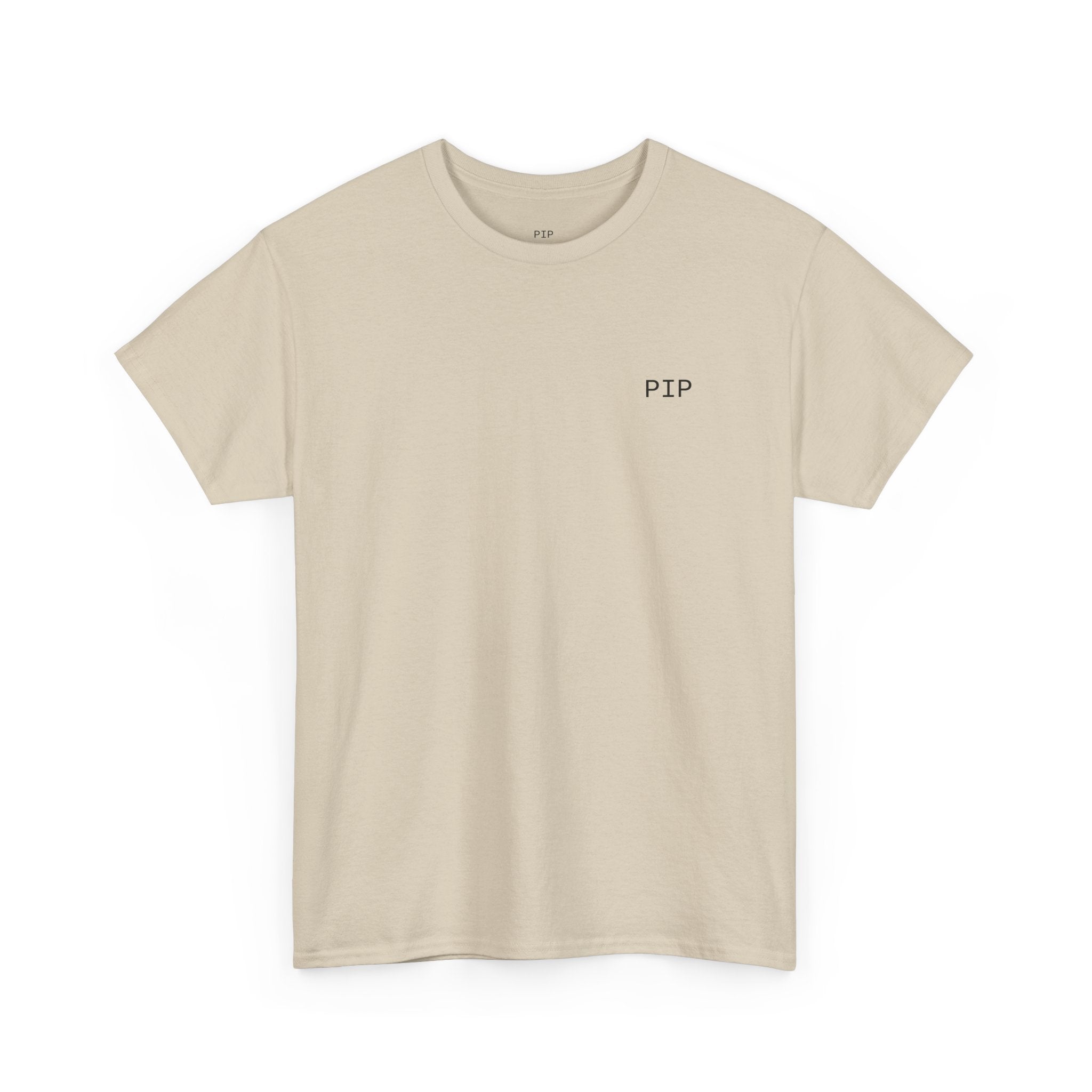T-Shirt — "Peace in Progress" Minimal Front/Back Graphic Tee