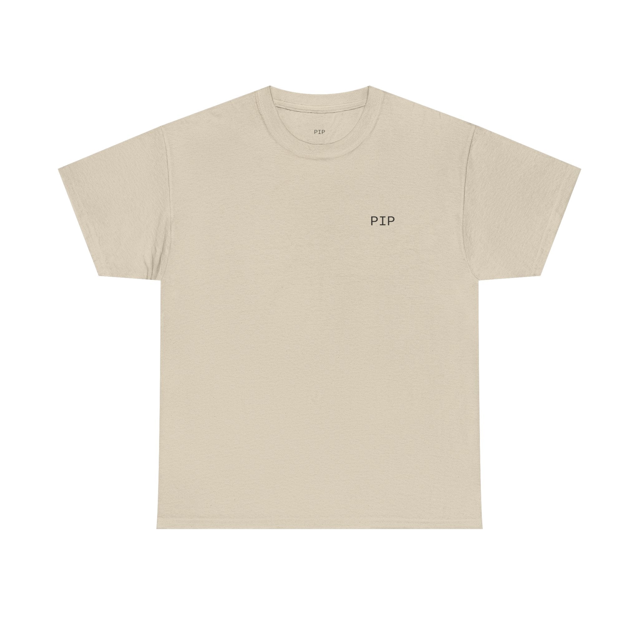 T-Shirt — "Peace in Progress" Minimal Front/Back Graphic Tee