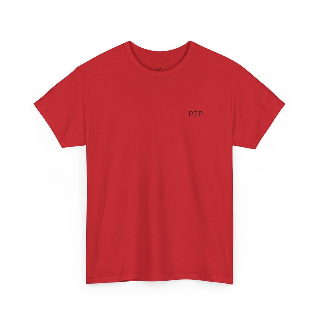 T-Shirt — "Peace in Progress" Minimal Front/Back Graphic Tee