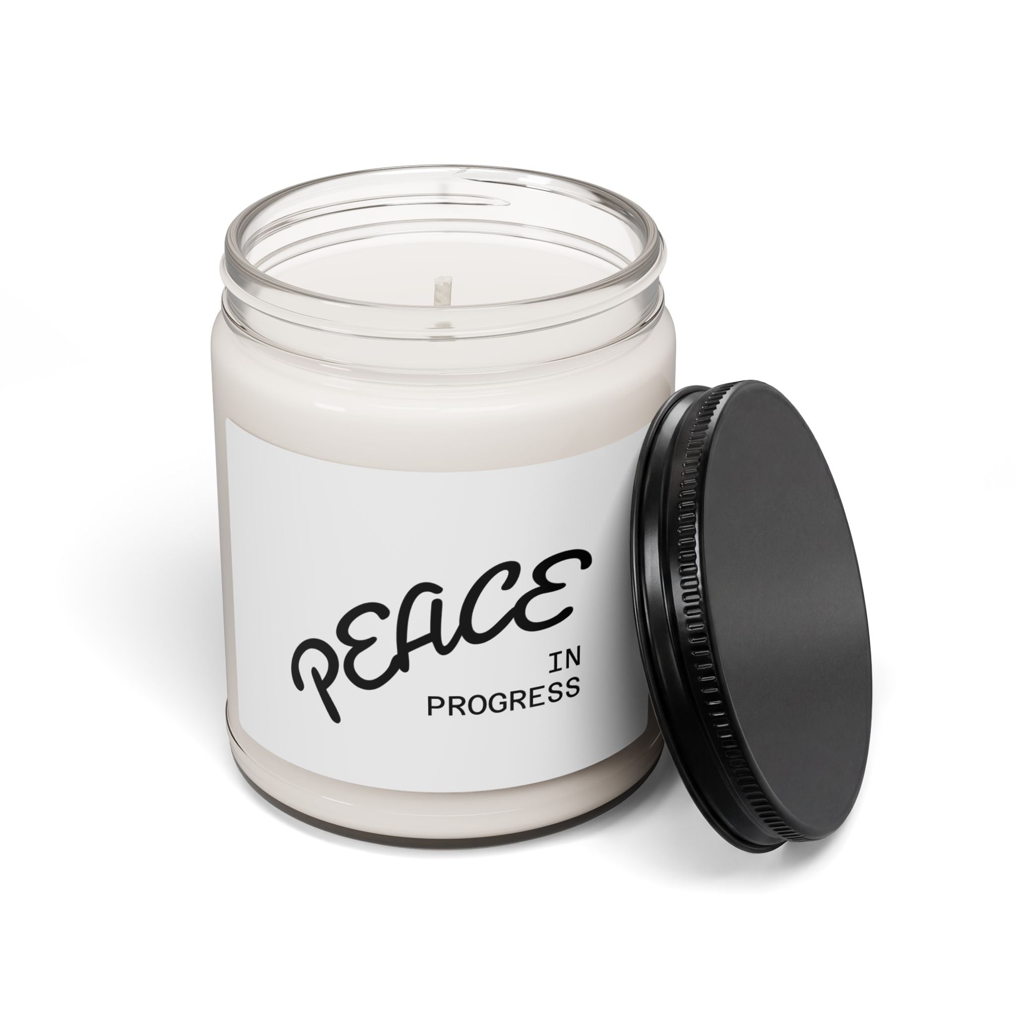 Peace in Progress Scented Soy Candle — 9oz Relaxing Aromatherapy Gift