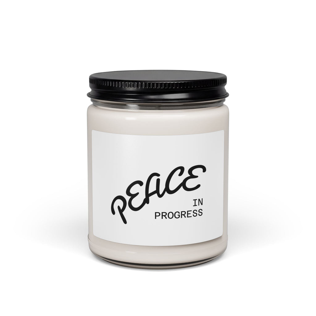 Peace in Progress Scented Soy Candle — 9oz Relaxing Aromatherapy Gift