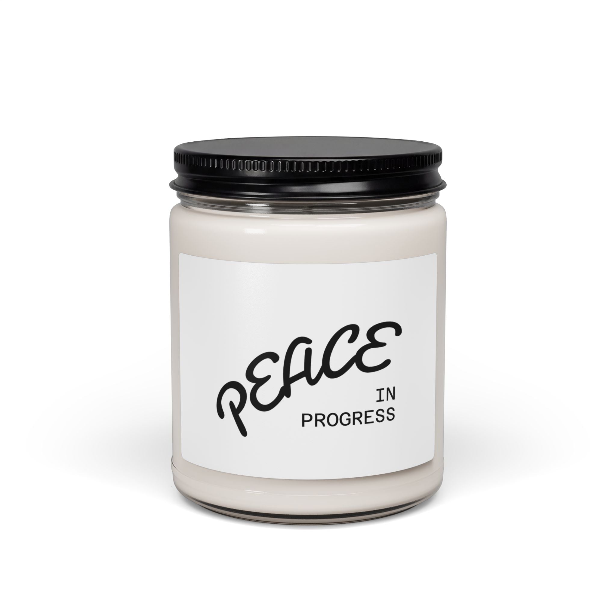Peace in Progress Scented Soy Candle — 9oz Relaxing Aromatherapy Gift