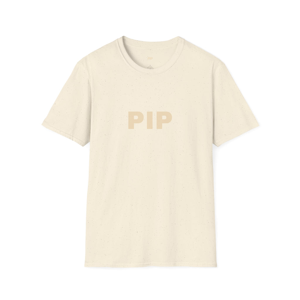 PIP Minimalist Text T‑Shirt — Simple Bold Lettering Tee