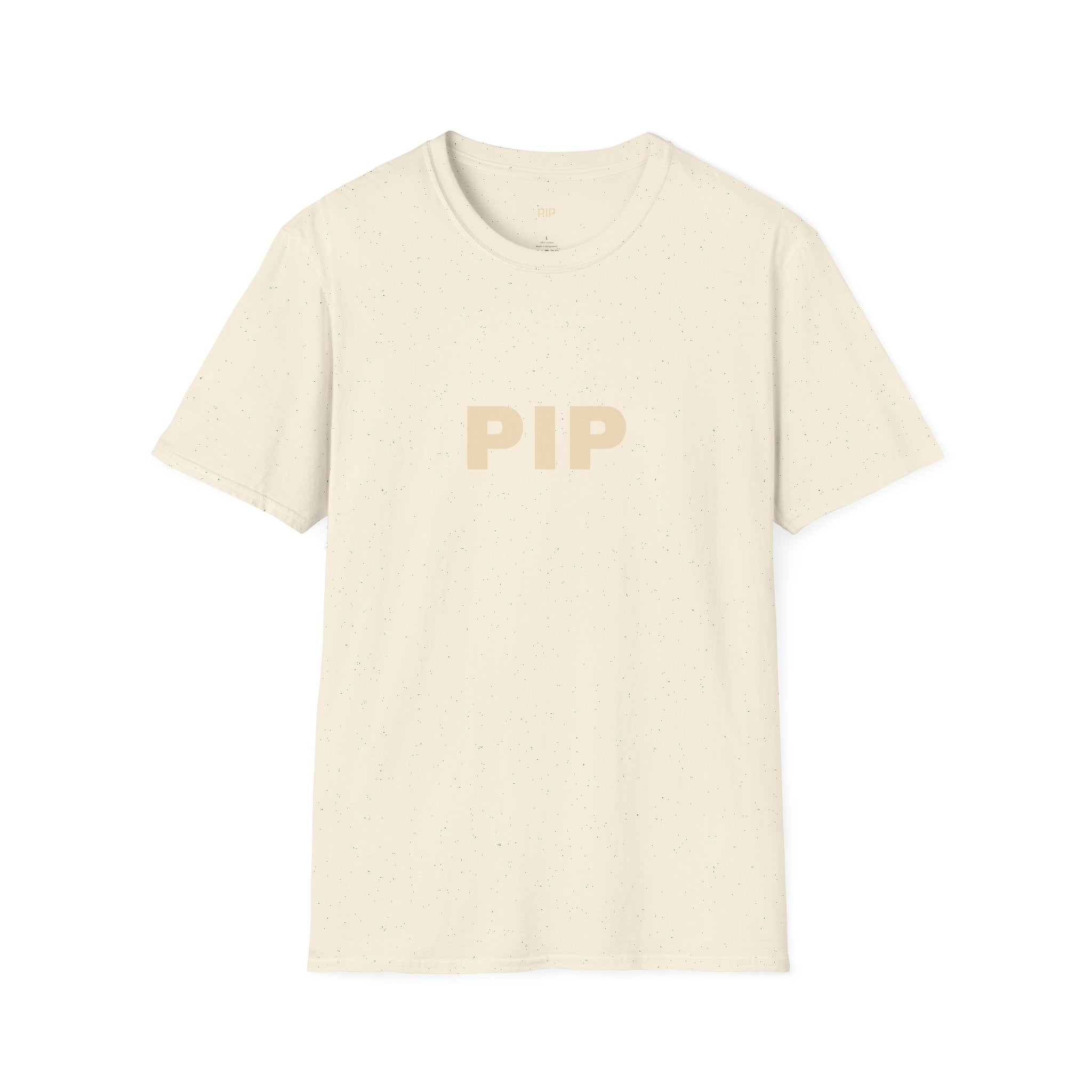 PIP Minimalist Text T‑Shirt — Simple Bold Lettering Tee